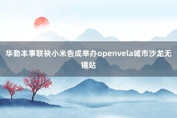 华勤本事联袂小米告成举办openvela城市沙龙无锡站